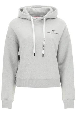 Chiara Ferragni Logo Embroidered Hoodie