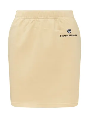 Chiara Ferragni Logo Embroidered Pencil Skirt