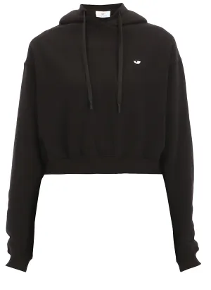 Chiara Ferragni Logo Printed Cropped Hoodie