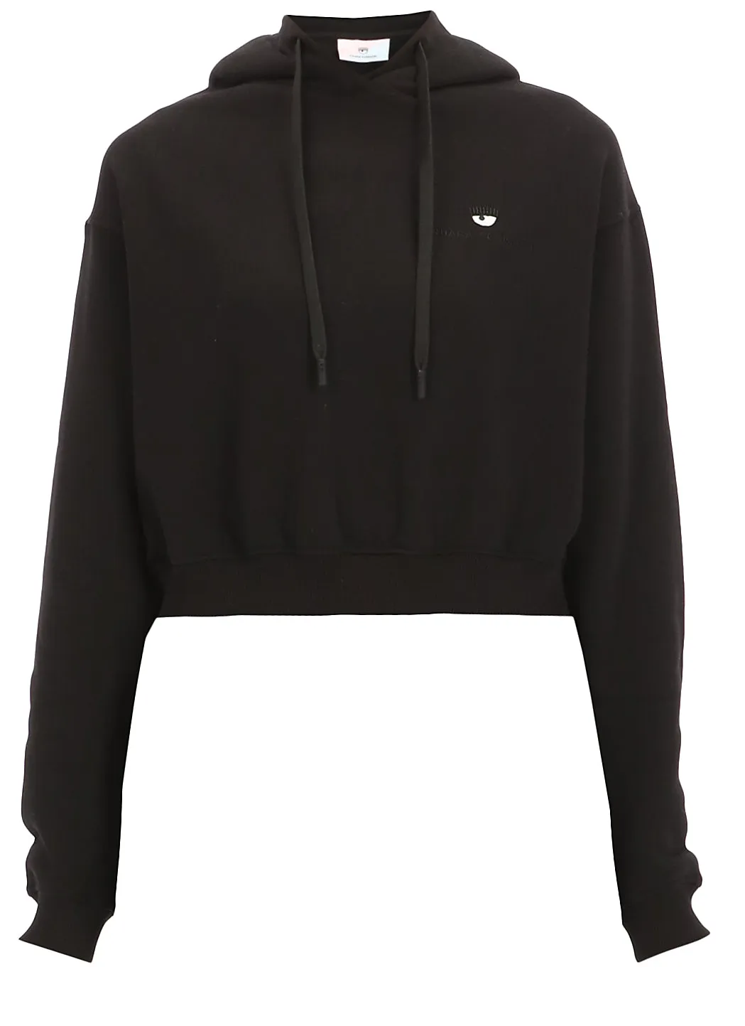 Chiara Ferragni Logo Printed Cropped Hoodie