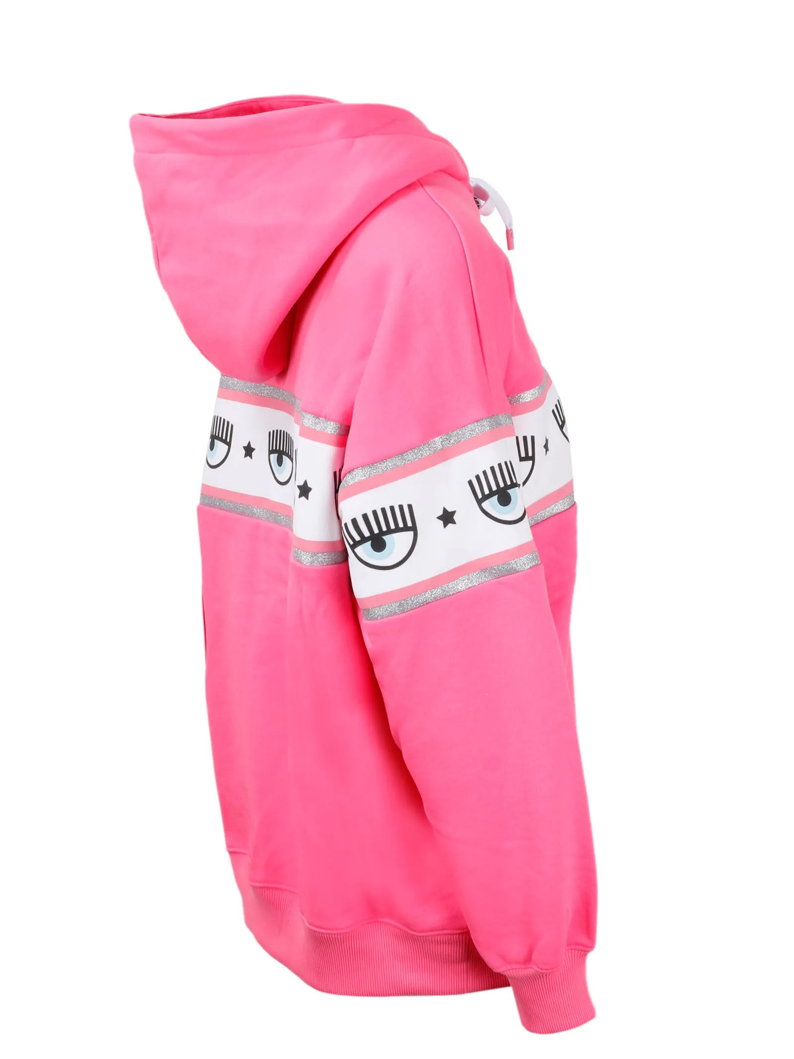Chiara Ferragni Logo Printed Drawstring Hoodie