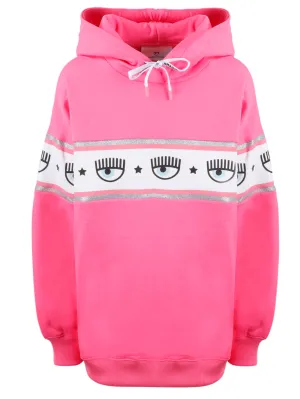 Chiara Ferragni Logo Printed Drawstring Hoodie