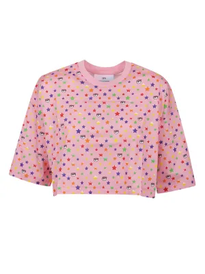 Chiara Ferragni Printed Cropped Top