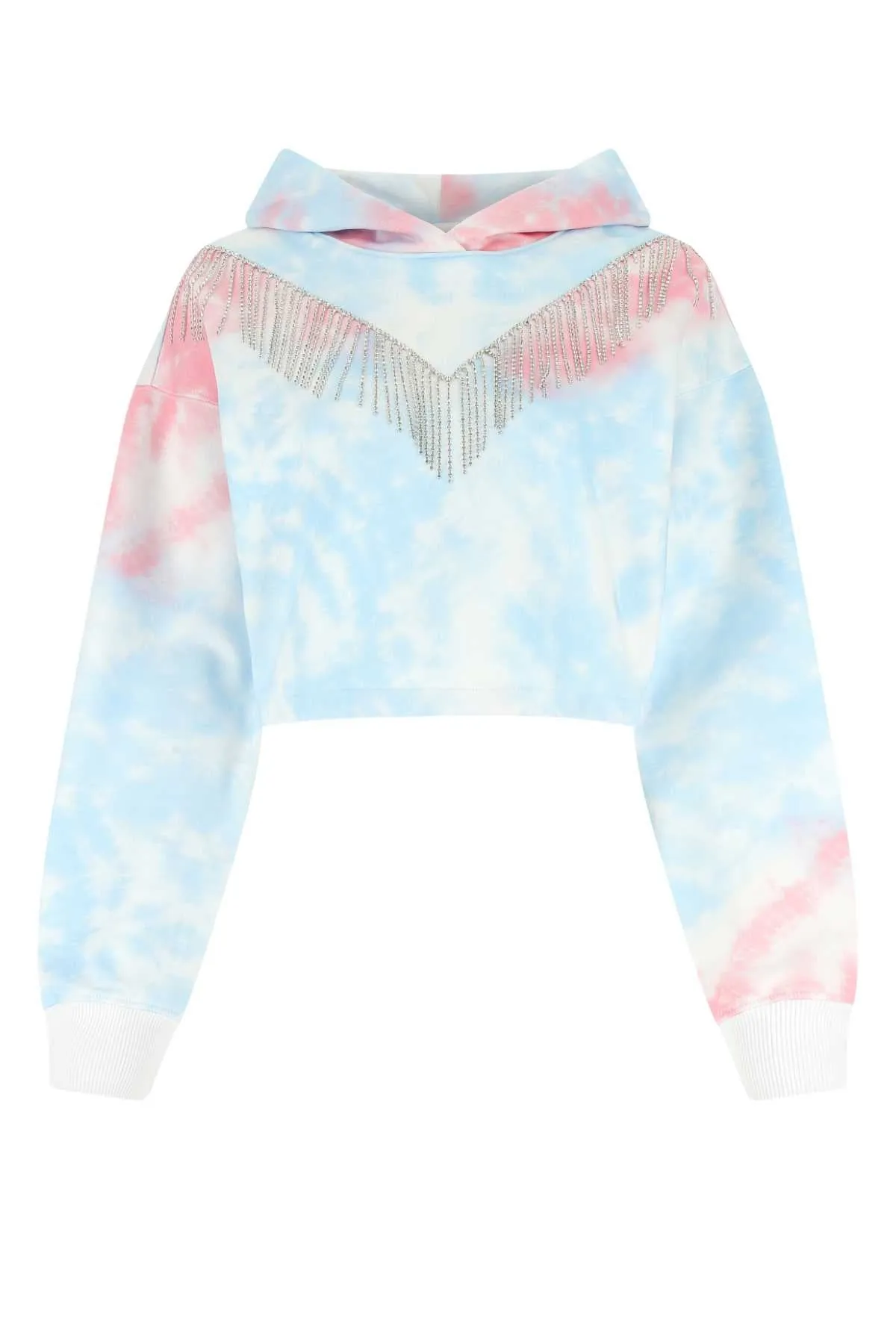 Chiara Ferragni Tie-Dyed Cropped Hoodie