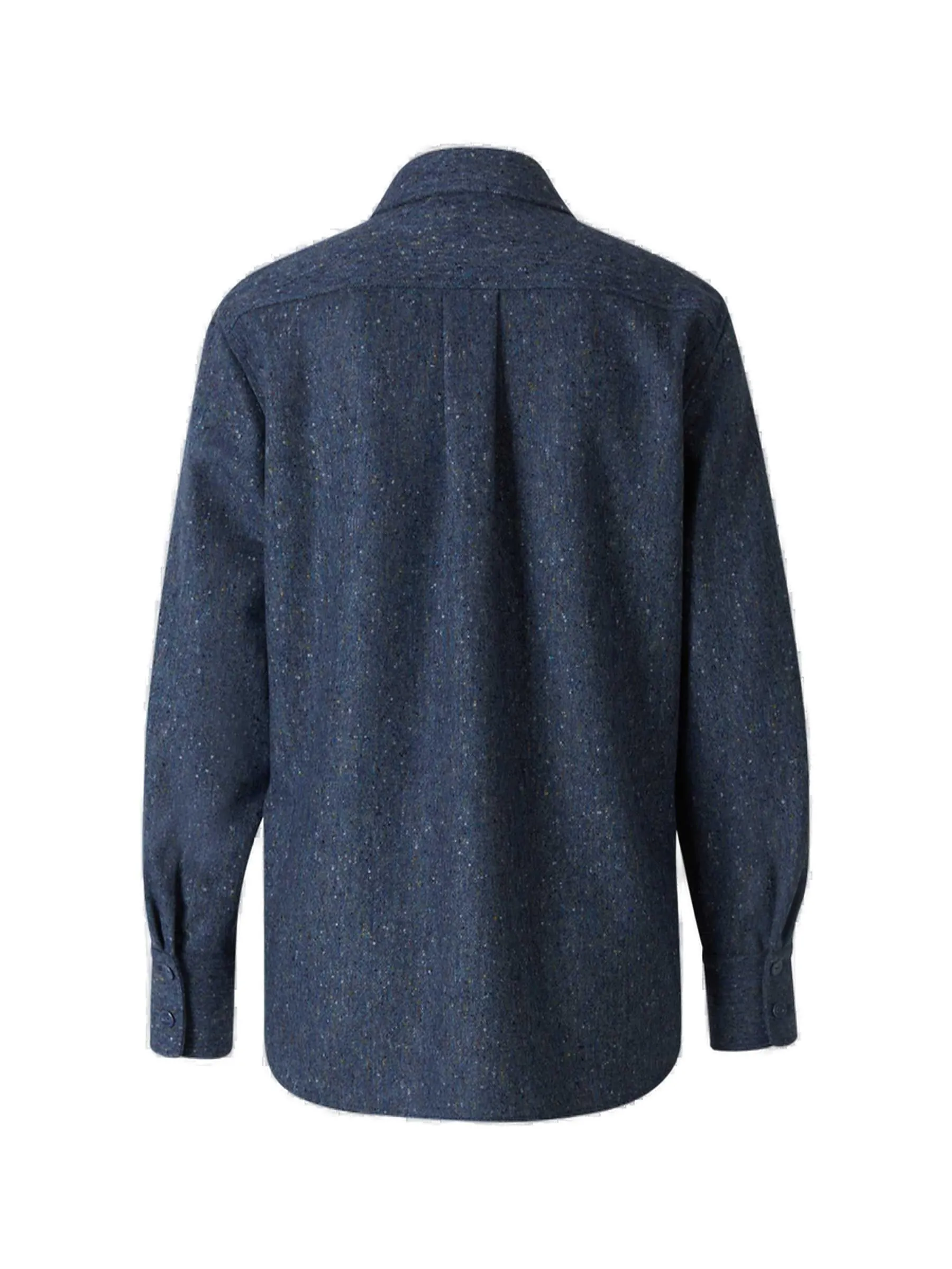 Chlo Buttoned Long-Sleeved Tweed Shirt