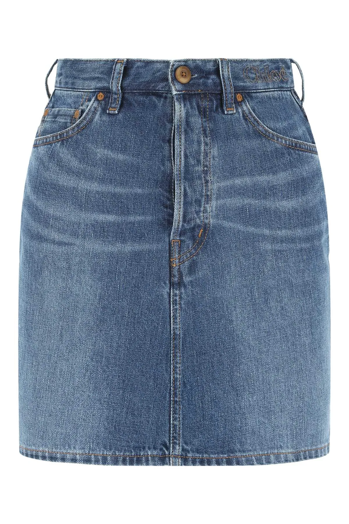 Chlo Denim Mini Skirt