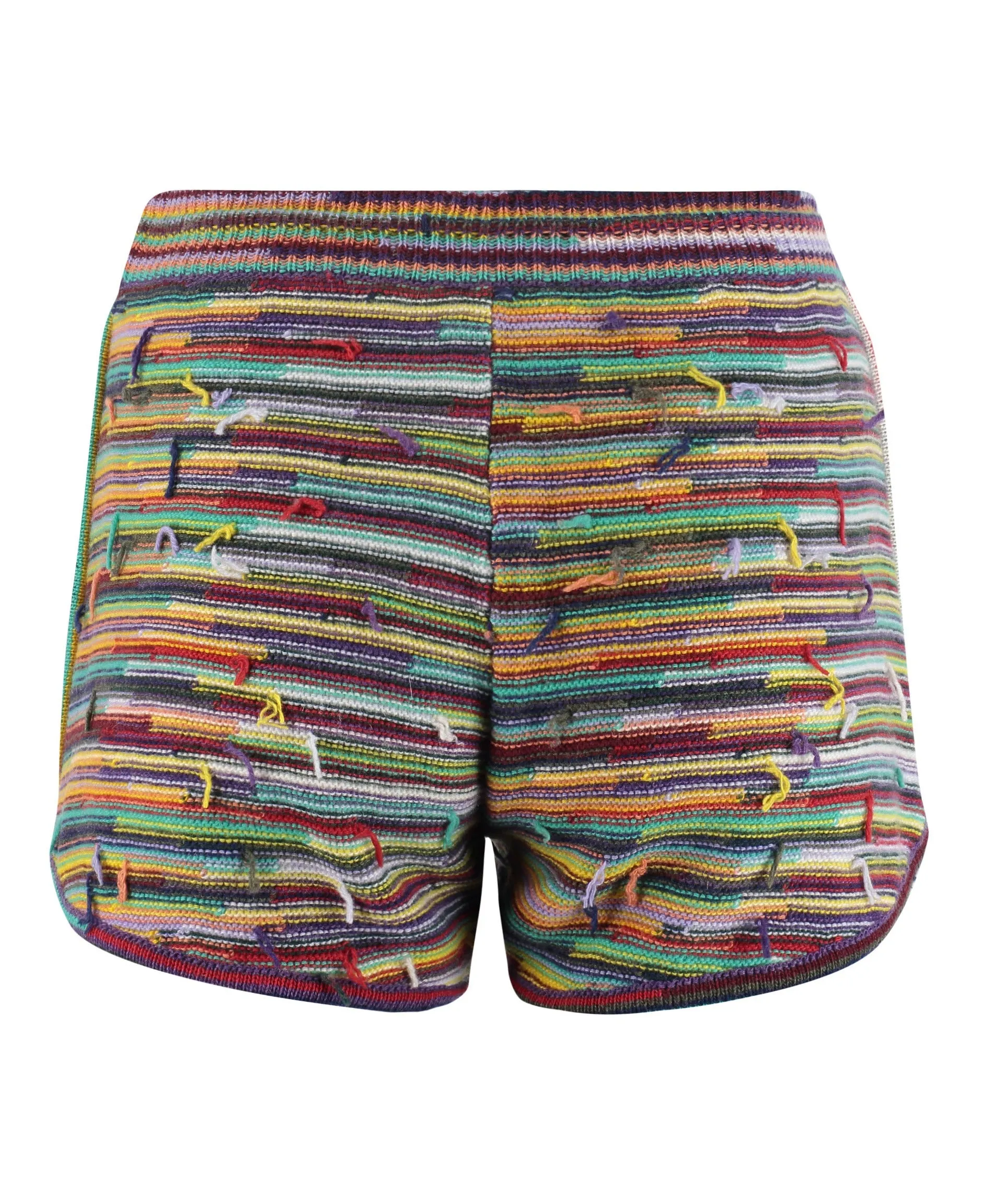 Chlo Drawstring Ribbed Knit Shorts