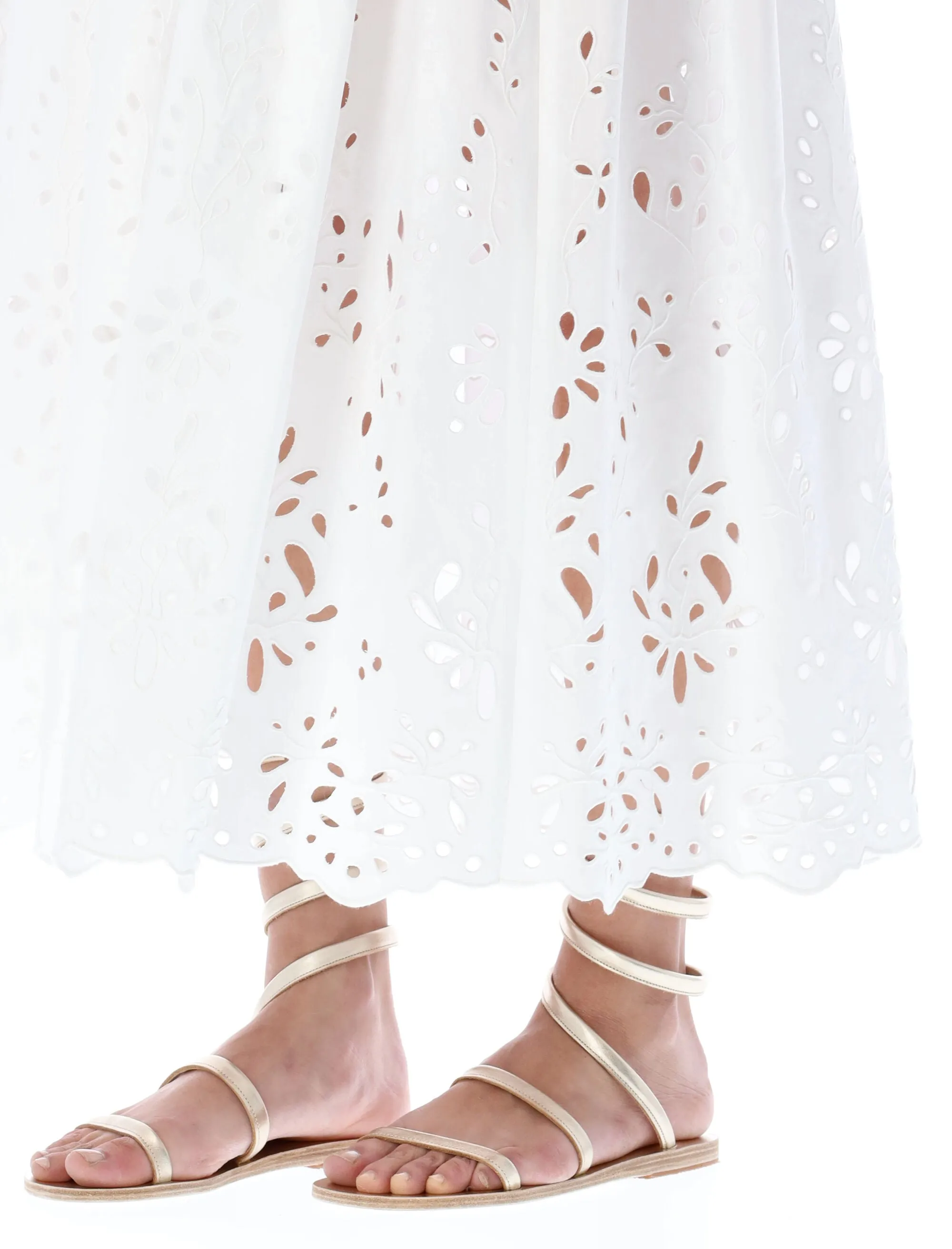 Chlo Embroidered Mid-Length Skirt