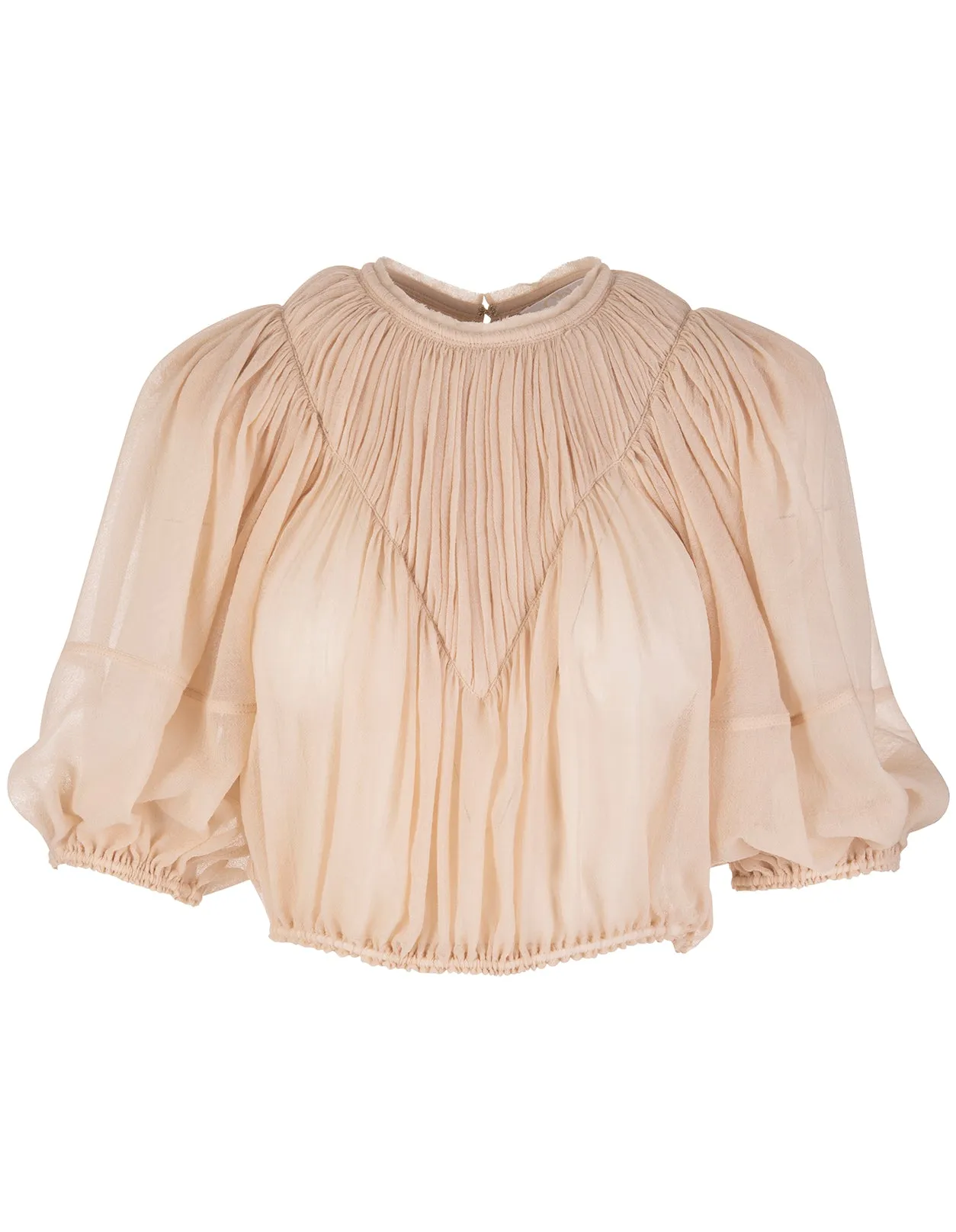Chlo Puff Sleeved Cropped Top