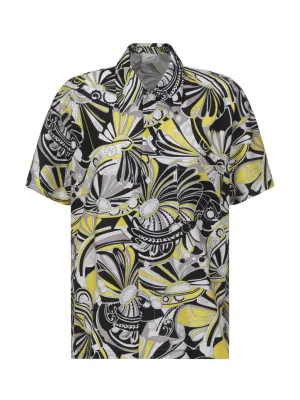 Coperni Abstract Floral Printed Boxy Shirt