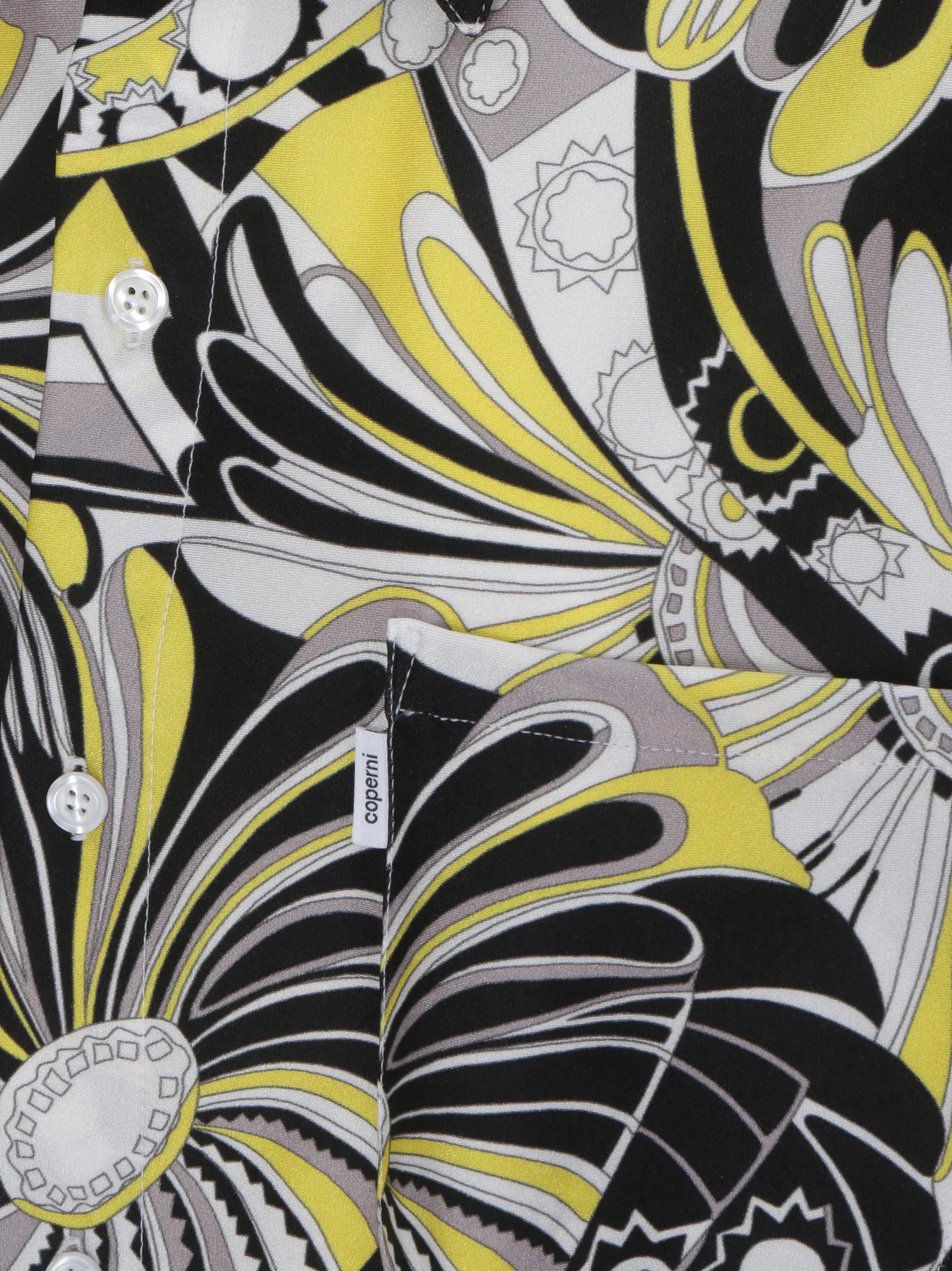 Coperni Abstract Floral Printed Boxy Shirt
