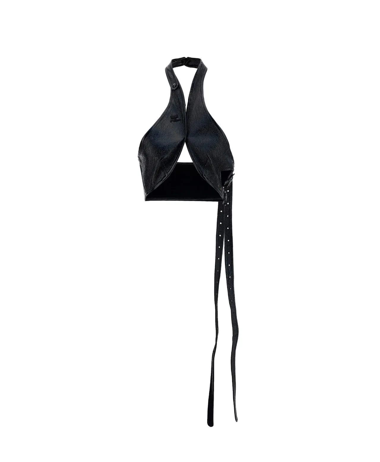 Courrges Criss Cross Cropped Top