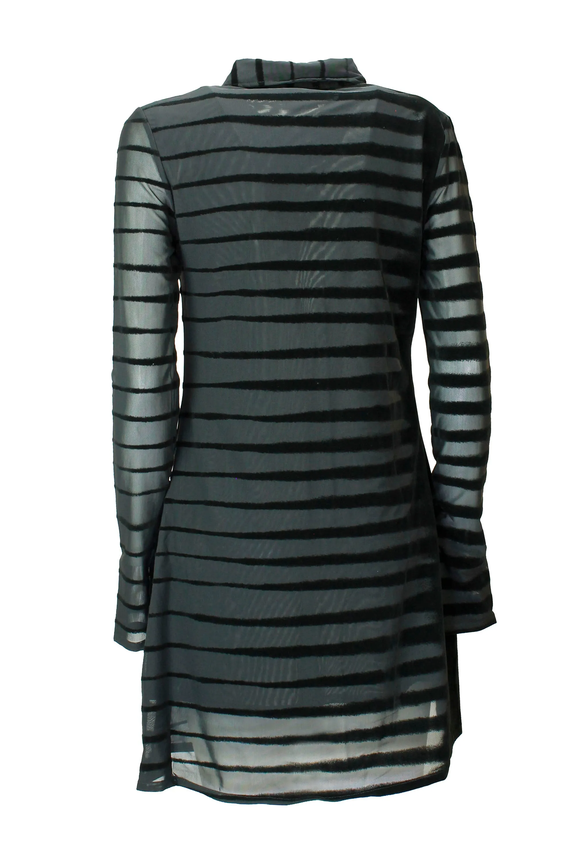 Diesel Flocked Tulle Mini Shirt Dress