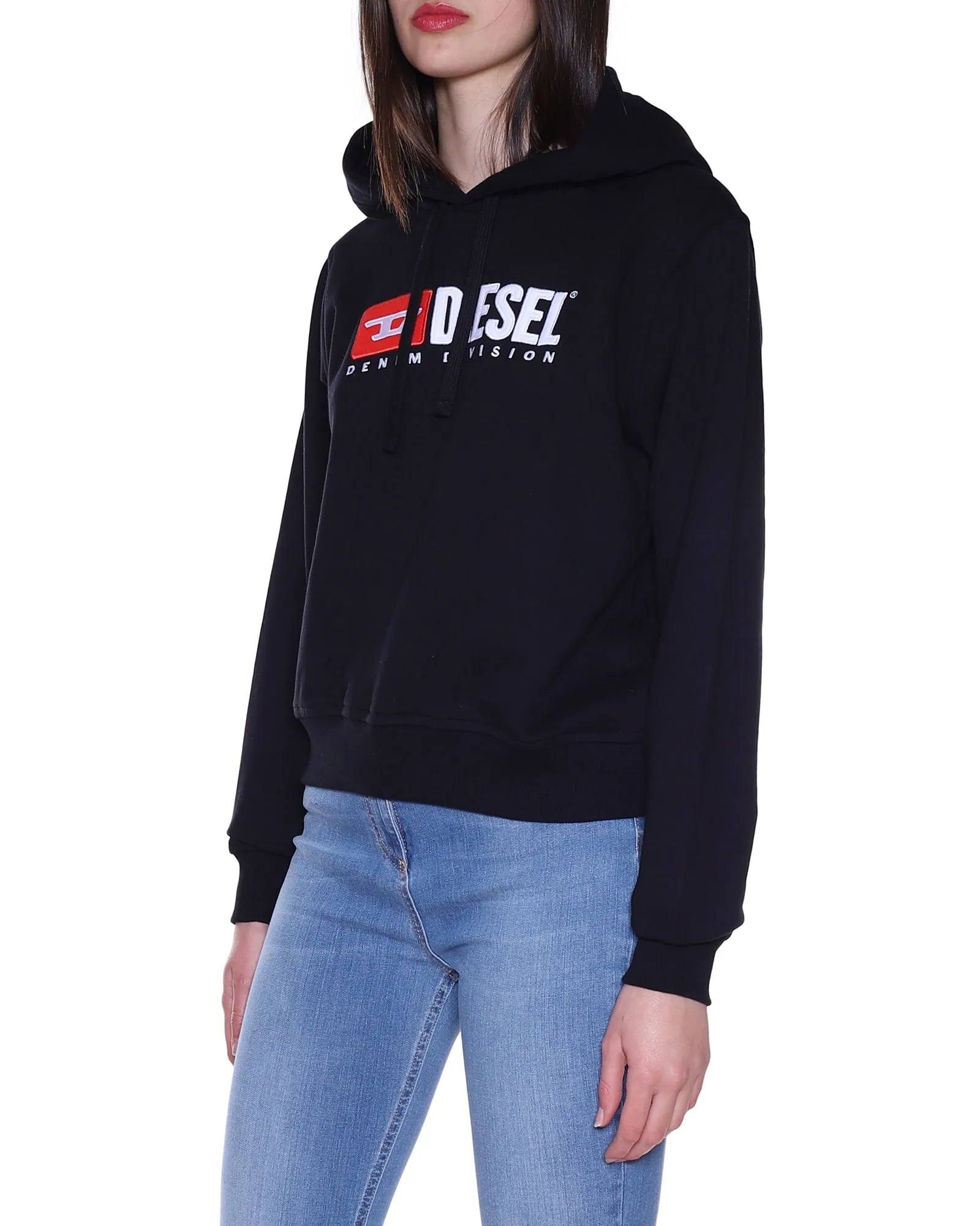 Diesel Logo Detailed Drawstring Long-Sleeved Hoodie