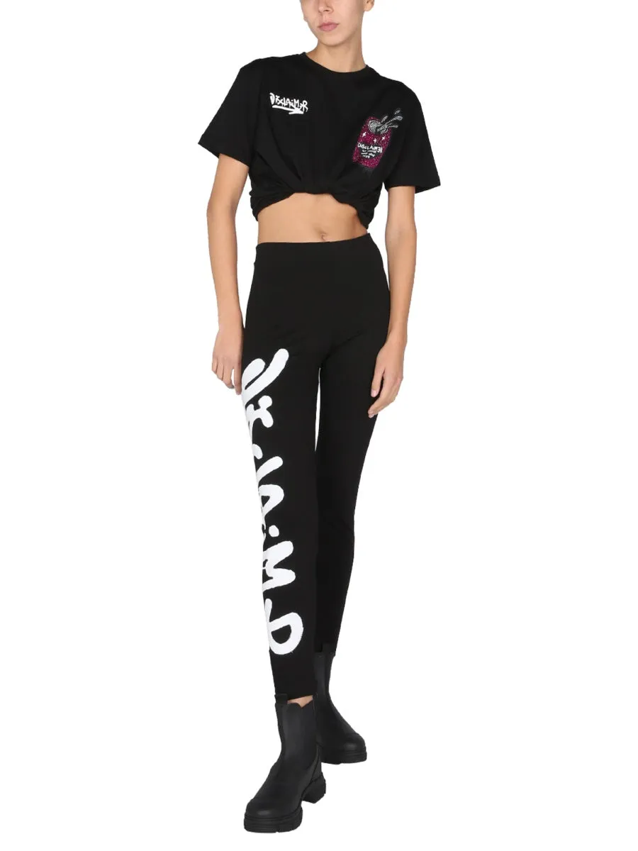 Disclaimer Printed Crewneck T-Shirt