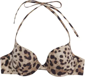 Dolce & Gabbana Animal Print Bikini Top