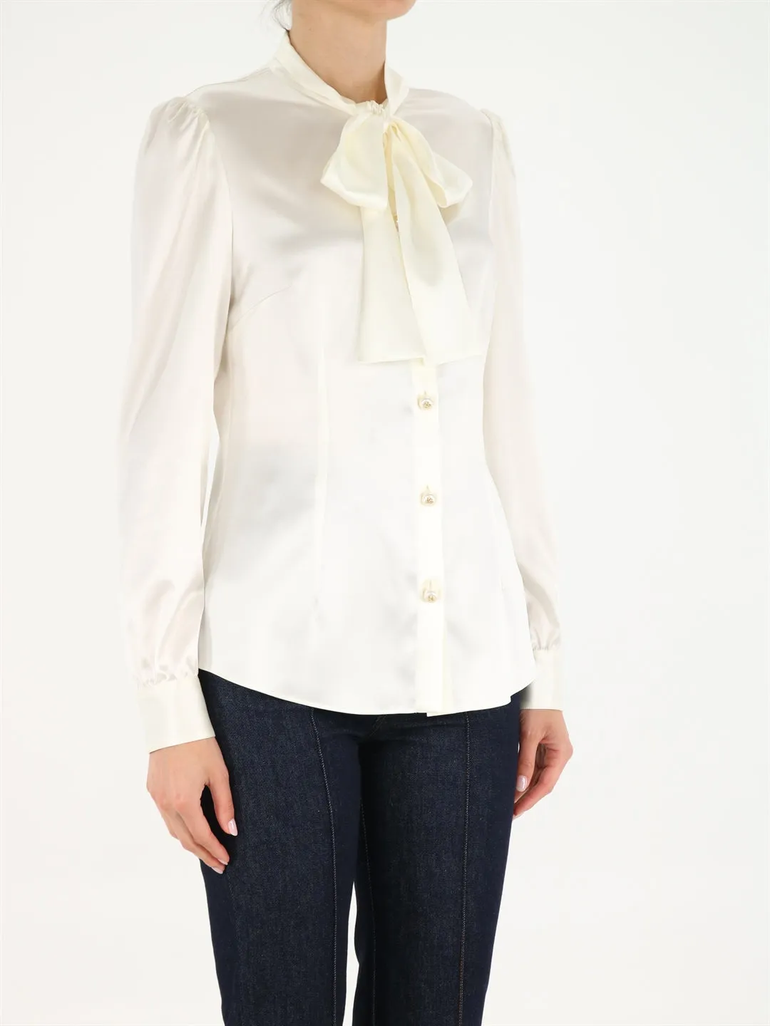 Dolce & Gabbana Bow Detailed Shirt