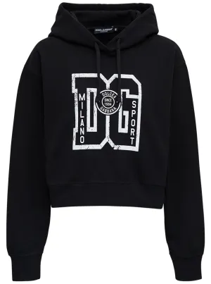 Dolce & Gabbana DG Print Jersey Hoodie