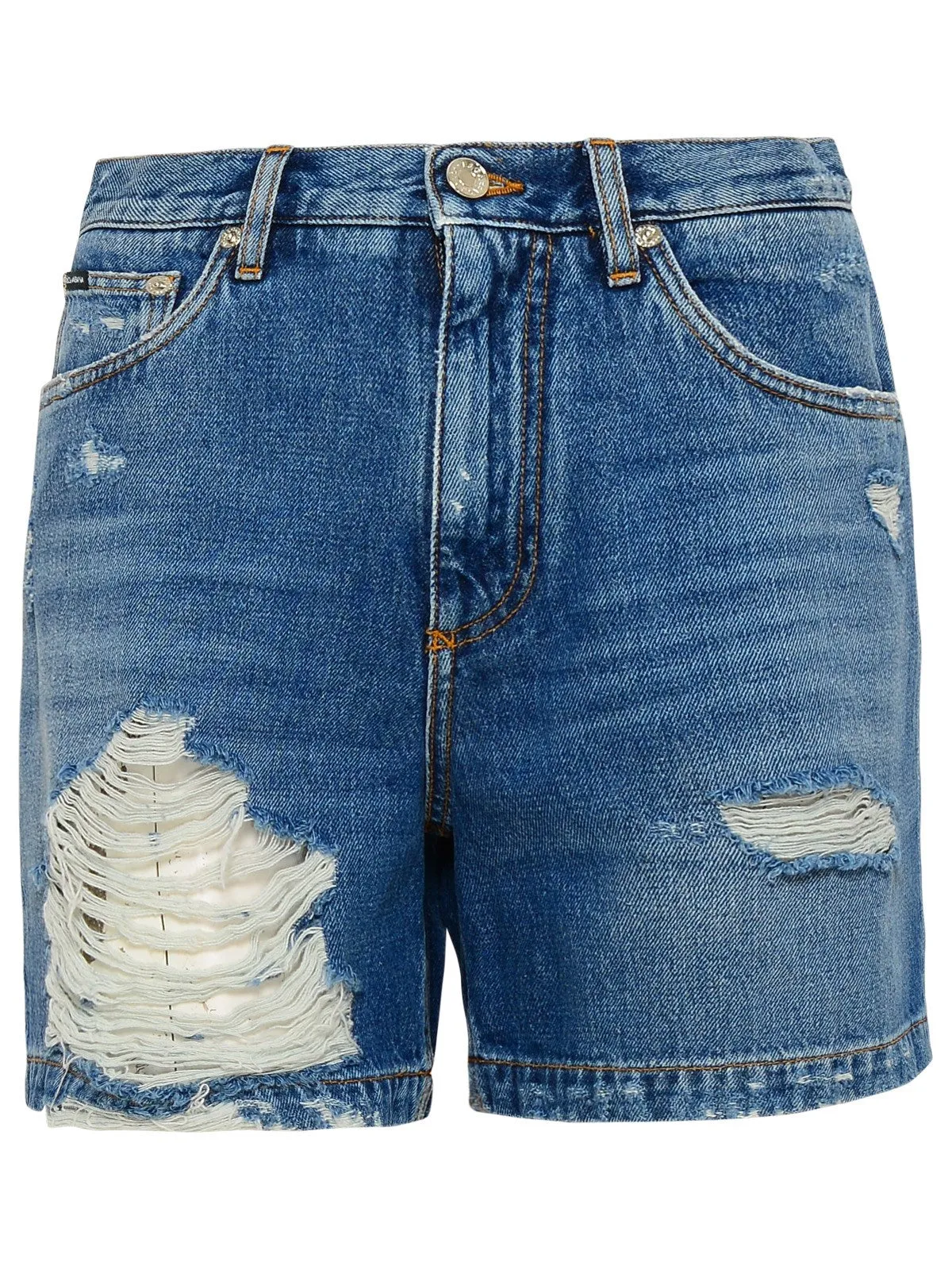 Dolce & Gabbana Distressed Denim Shorts