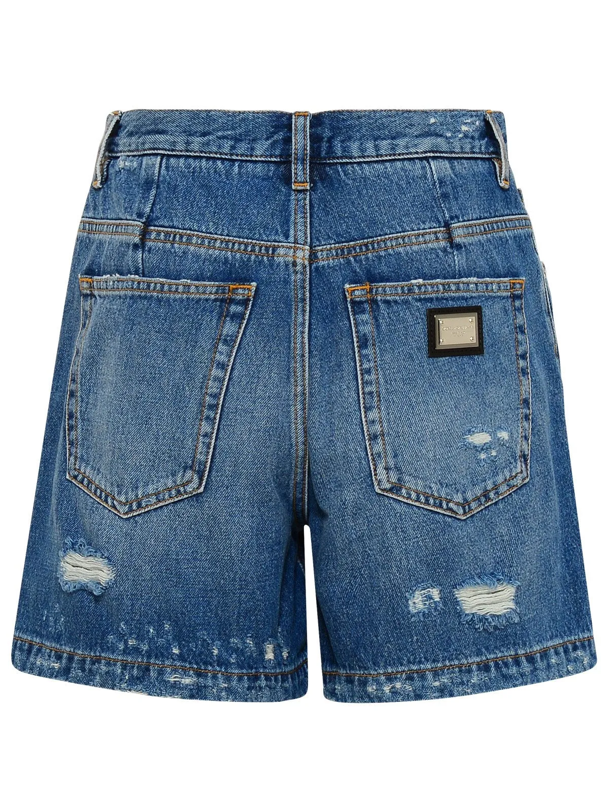 Dolce & Gabbana Distressed Denim Shorts