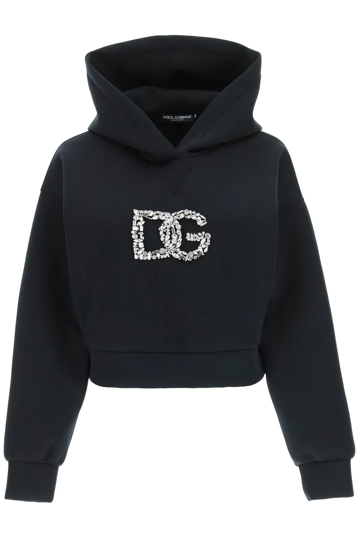 Dolce & Gabbana Embellished Cropped Hoodie