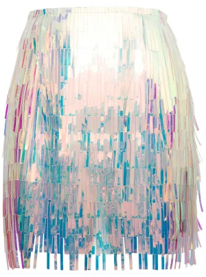 Dolce & Gabbana Holographic Tassel Mini Skirt