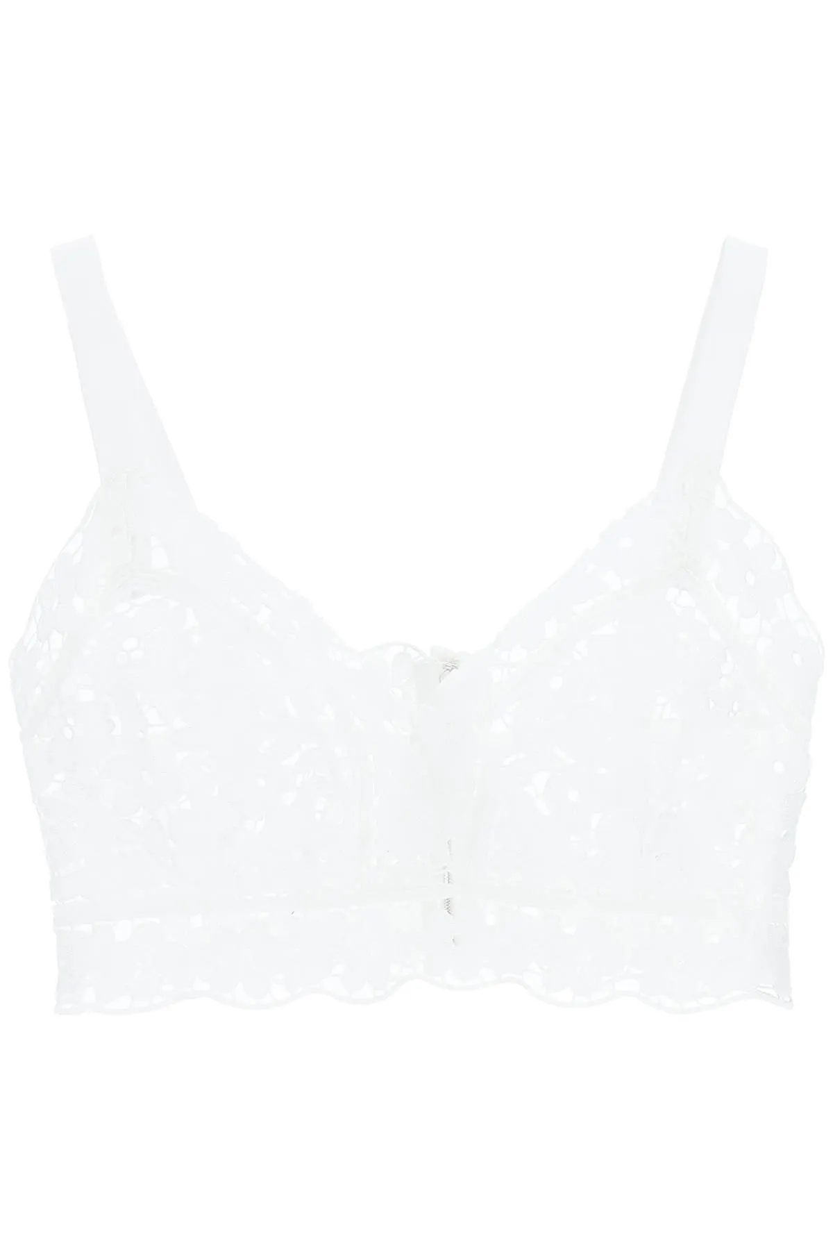 Dolce & Gabbana Lace Sleeveless Cropped Top