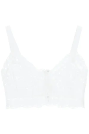 Dolce & Gabbana Lace Sleeveless Cropped Top