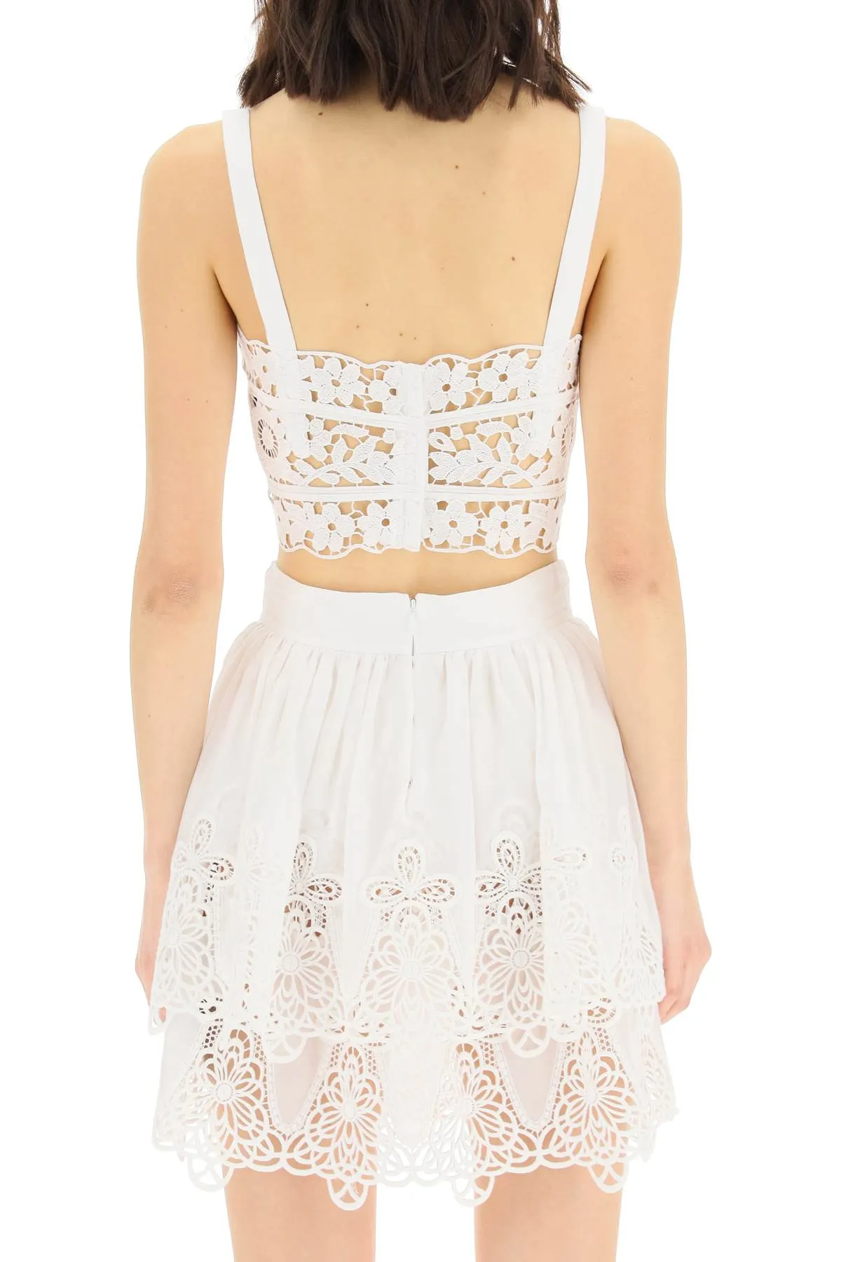 Dolce & Gabbana Lace Sleeveless Cropped Top
