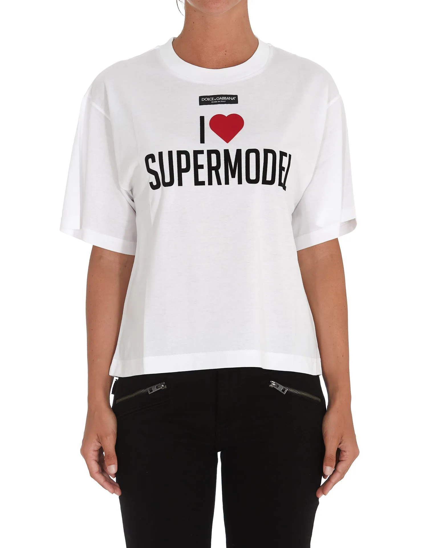 Dolce & Gabbana Slogan Print T-Shirt