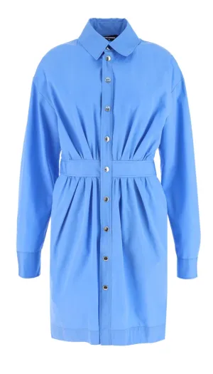 Dsquared2 Buttoned Long Sleeved Shirt Dress