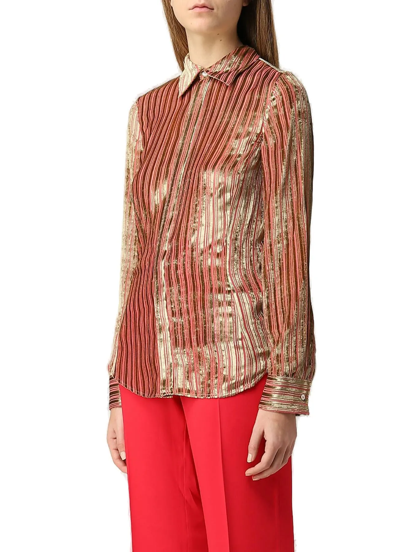 Dsquared2 Crushed Velvet Fitted Shirt