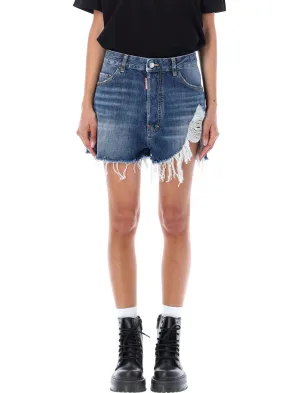 Dsquared2 Distressed Denim Shorts