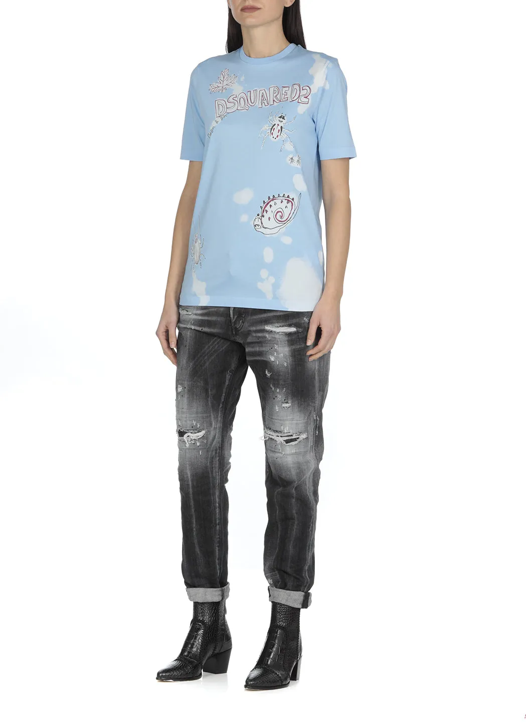Dsquared2 Graphic Logo Printed T-Shirt