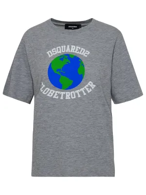 Dsquared2 Graphic Printed Crewneck T-Shirt