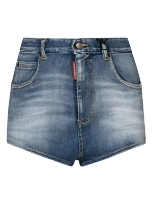 Dsquared2 High-Rise Denim Shorts