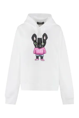 Dsquared2 Icon Hilde Graffiti Printed Hoodie