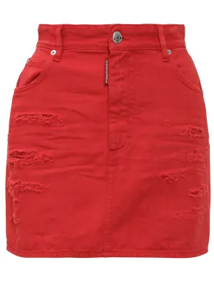 Dsquared2 Logo Patched Mini Skirt