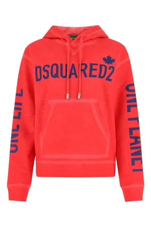 Dsquared2 Logo Print Drawstring Hoodie