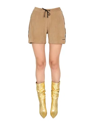 Dsquared2 Logo Printed Corduroy Shorts