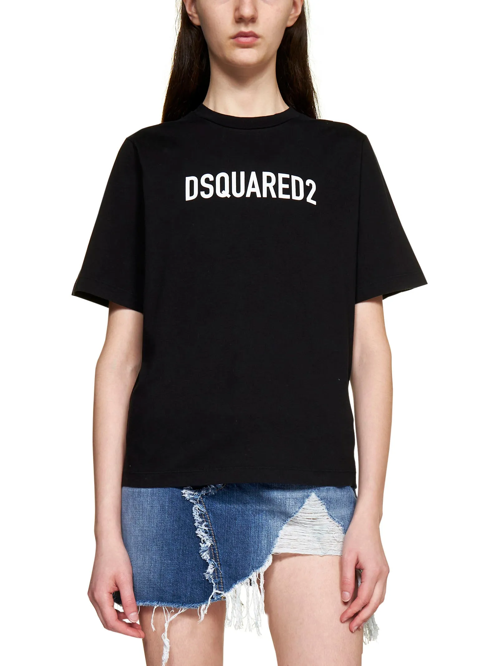 Dsquared2 Logo Printed Crewneck T-Shirt