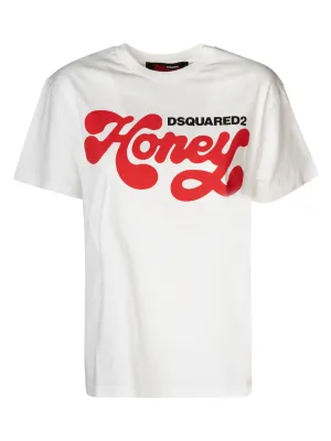 Dsquared2 Logo Printed Crewneck T-Shirt