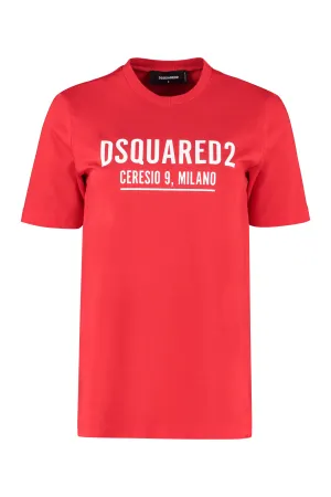 Dsquared2 Logo Printed Crewneck T-Shirt