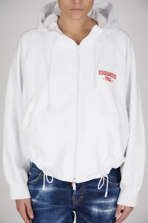 Dsquared2 Logo Printed Drawstring Hoodie