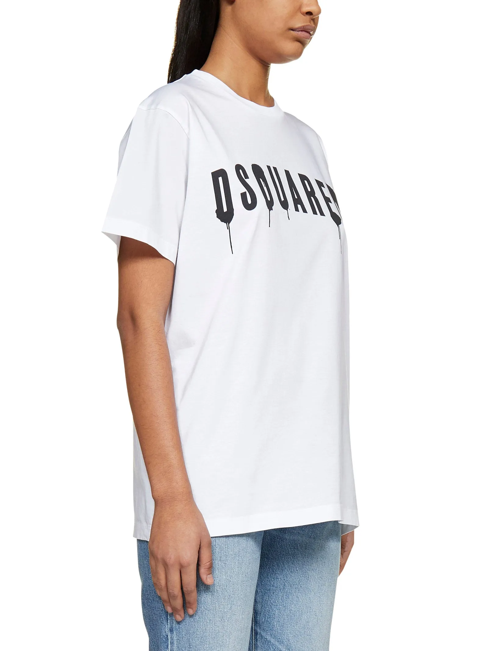 Dsquared2 Logo Spray Print T-Shirt