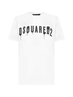 Dsquared2 Logo Spray Print T-Shirt