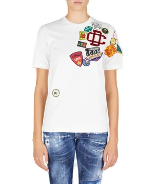 Dsquared2 Patch Embellished Crewneck T-Shirt