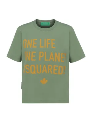 Dsquared2 Slogan-Print Crewneck T-shirt