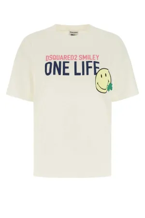 Dsquared2 Slogan Print Crewneck T-Shirt