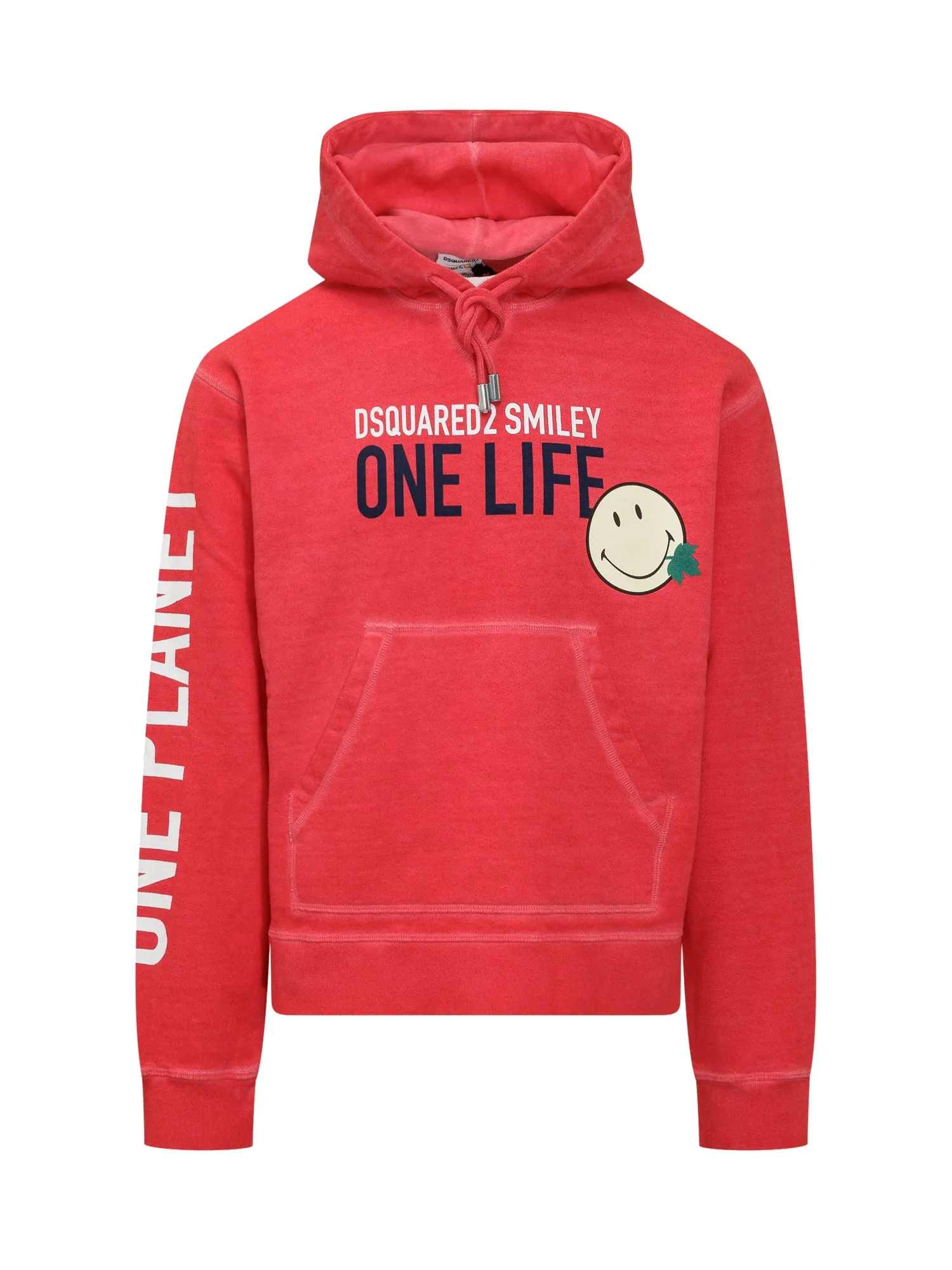 Dsquared2 Slogan Print Drawstring Hoodie